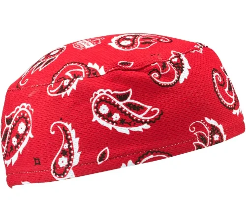 Ergodyne® Chill-Its® 6630 High-Performance Cap, Red Western, One Size - Pkg Qty 6