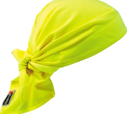 Ergodyne® Chill-Its® 6710FR Evaporative FR Cooling Triangle Hat, Lime - Pkg Qty 6