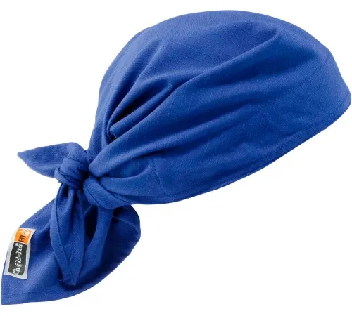 Ergodyne® Chill-Its® 6710FR Evaporative FR Cooling Triangle Hat, Blue - Pkg Qty 6