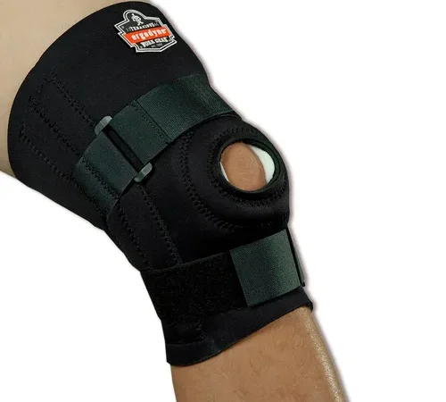 Ergodyne® 620 Knee Sleeve; Open Patella/Spiral Stays, Black, Small