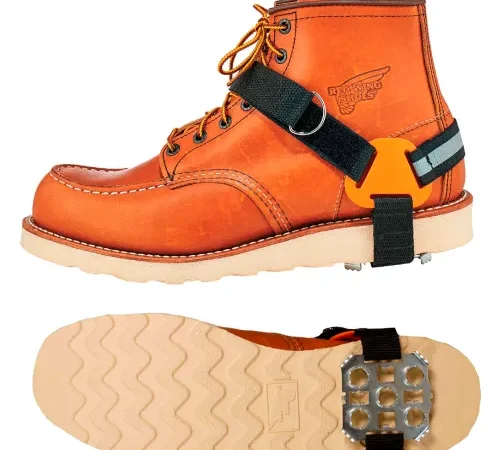 Ergodyne® TREX" Strap-On Heel Ice Traction Device, XL, Black, 16778
