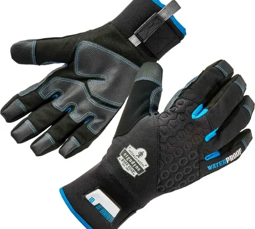 Ergodyne® ProFlex 818WP Thermal Waterproof Winter Work Gloves, L, Black