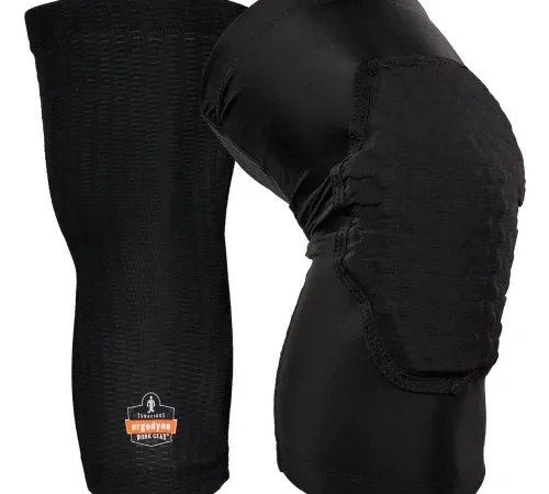 Ergodyne® Proflex® Padded Lightweight Knee Sleeves, L/XL, Black