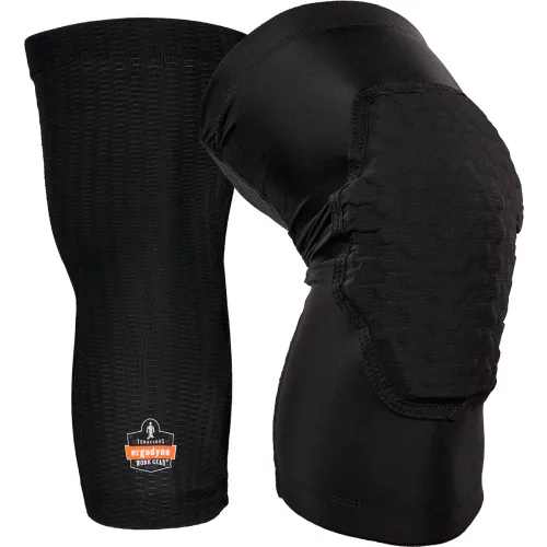 Pair of black padded knee sleeves