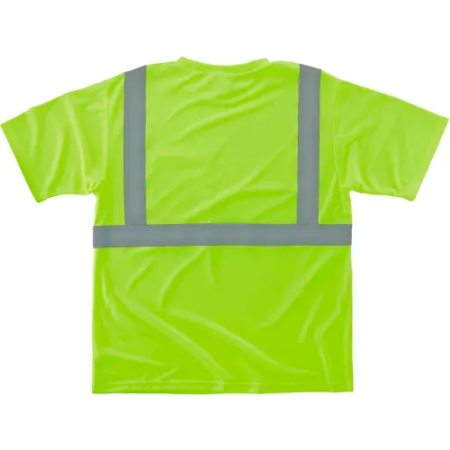 Ergodyne GloWear 8289 Hi-Vis T-Shirt, Class 2, XS, Lime - Image 2