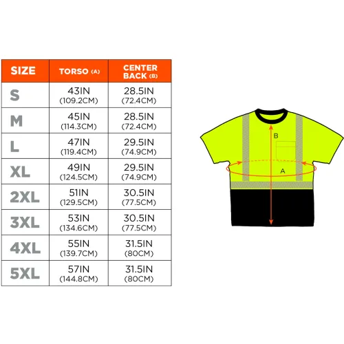 Ergodyne GloWear 8280BK Hi-Vis Performance T-Shirt, Black Bottom, Class 2, S, Lime - Image 3
