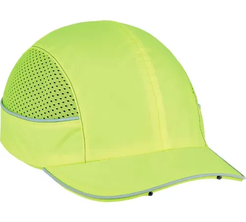 Ergodyne® Skullerz® 8960 Bump Cap W/LED Lighting Technology, Lime, Short Brim, One Size