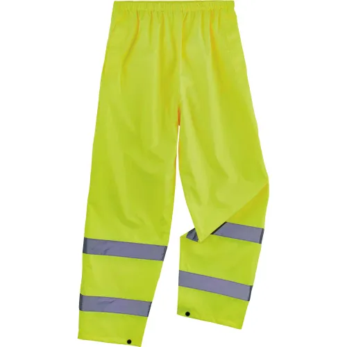 Ergodyne® 8916 Glowear® Class E Lightweight Hi-Vis Rain Pants, Lime, S