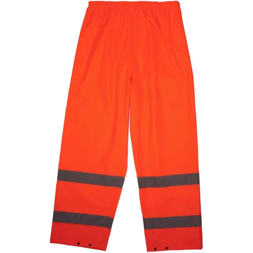 Ergodyne® 8916 Glowear® Class E Lightweight Hi-Vis Rain Pants, Orange, M