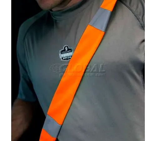 Ergodyne GloWear Seat Belt Cover, One Size, Orange, 29041