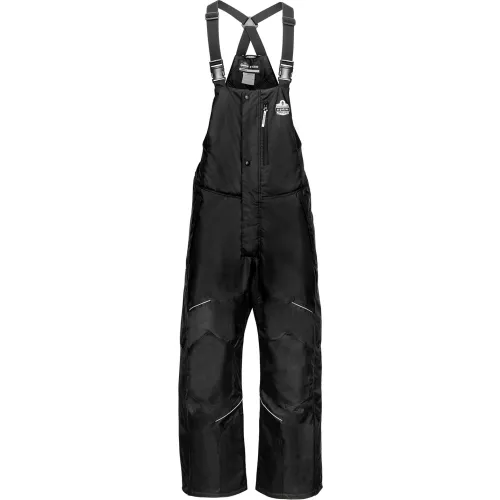 Ergodyne GloWear 6472 Insulated Bib Overalls, 300D Oxford Shell, Polyester, 4XL, Black