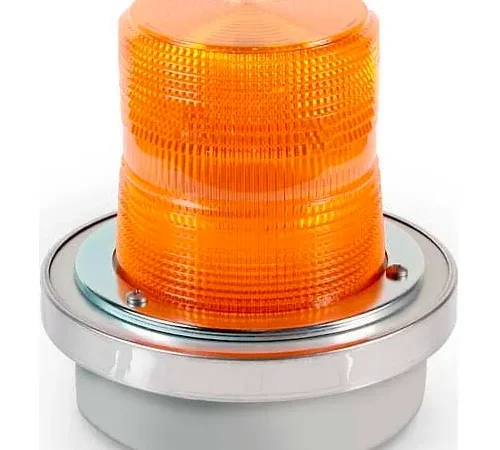 Edwards Signaling 50A-N5-40WH Flashing Beacon Amber 120V AC