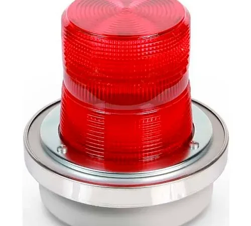 Edwards Signaling 50R-N5-40WH Flashing Beacon Red 120V AC