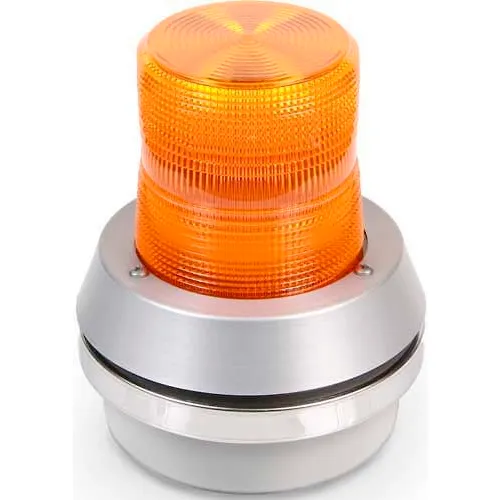 Edwards Signaling 51A-N5-40W Flashing Beacon With Horn Amber 120V AC