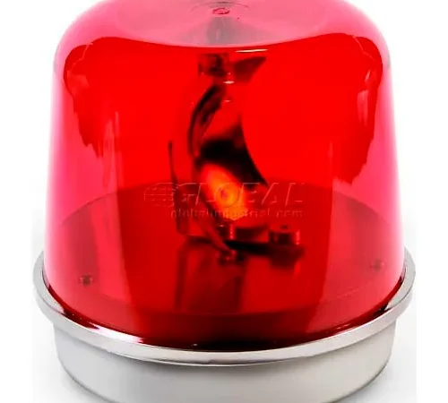 Edwards Signaling 58R-N5-100WH Rotating Beacon 100WH Red 120V AC