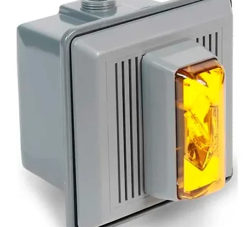Edwards Signaling 868STRA-AQ Surface Mount Horn Strobe For Outdoor Use 24V AC/DC Amber
