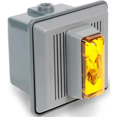 Edwards Signaling 868STRA-N5 Surface Mount Horn Strobe For Outdoor Use 120V AC Amber