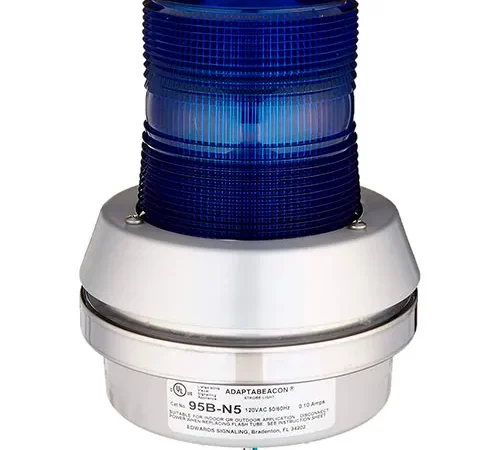 Edwards Signaling 95B-N5 Xenon Strobe With Horn Blue 120V AC