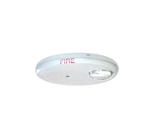Edwards Signaling EGCF-HDVMH, Multi High-cd Horn-Strobe, Ceiling Mount, White, Marked Fire