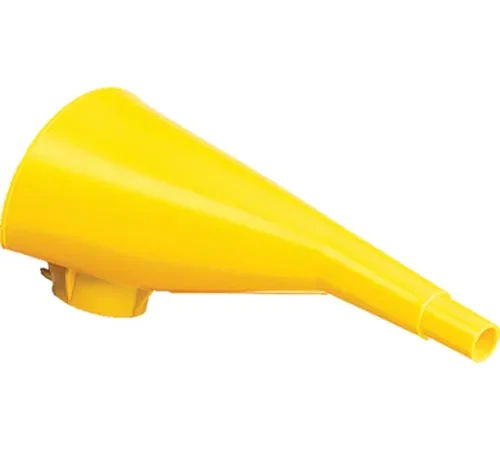 Eagle 10" Polyethylene Funnel for Metal Type I Cans - Yellow, F15FUN