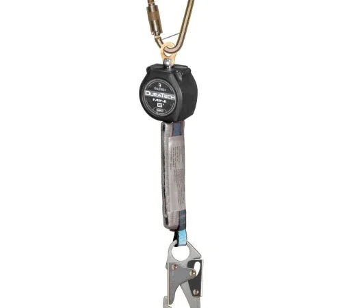 Retractable fall protection lifeline with carabiner