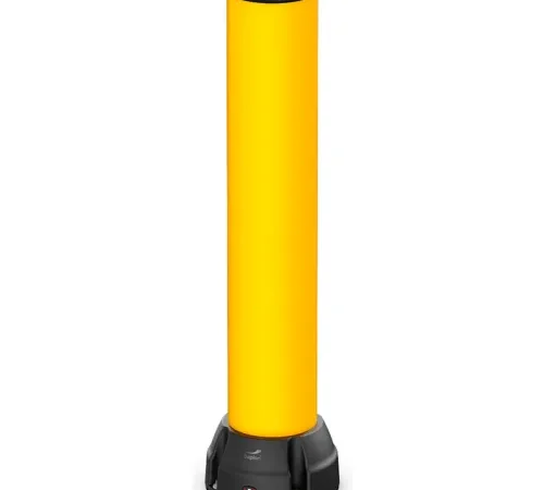 Boplan? Polymer Bollards, 10.2kJ, 8" Dia. x 47"H, Yellow
