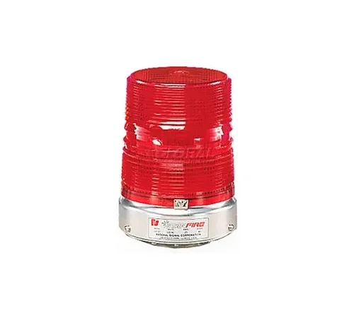 Federal Signal 131ST-120R Strobe, 120VAC, Pipe Mount, Red