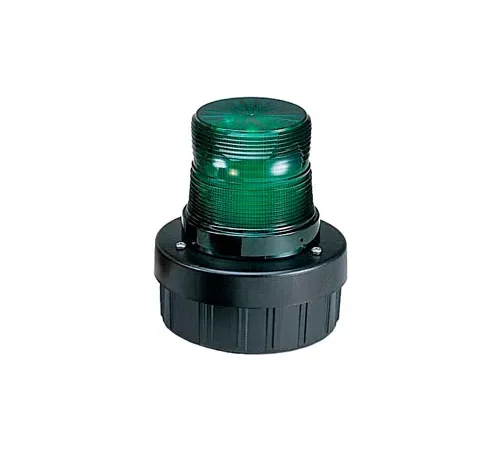 Federal Signal AV1-LED-120G Combination Audible/Visual Signal, Flashing, 120VAC, Green