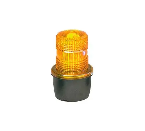 Federal Signal LP3M-012-048A Strobe light, male pipe mount, 12-48VDC, Amber