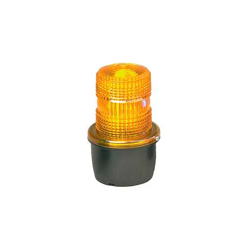 Federal Signal LP3M-012-048A Strobe light, male pipe mount, 12-48VDC, Amber