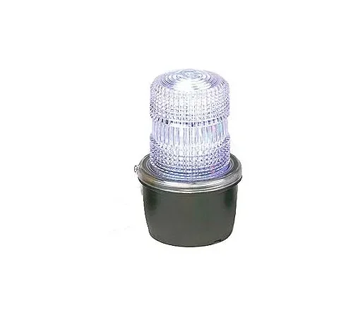 Federal Signal LP3M-012-048C Strobe light, male pipe mount, 12-48VDC, Clear