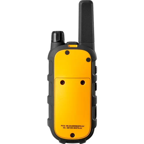 DeWalt® Heavy-Duty Jobsite FRS Walkie Talkie, Analog, 1 Watt, 22 Channels, Yellow/Black, 2/Pack - Image 3