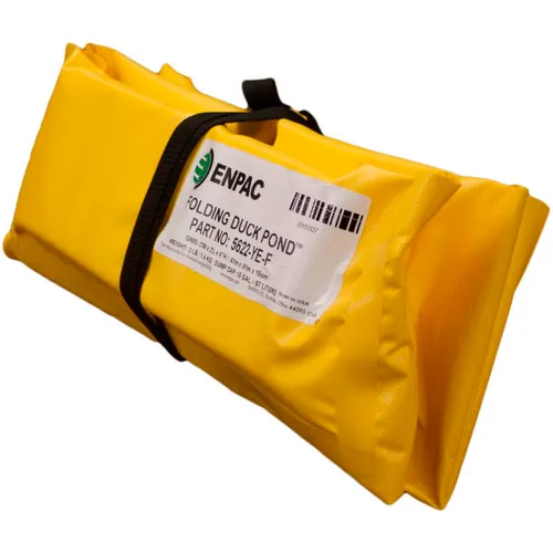 ENPAC Folding Duck Pond Mini-Berm Containment, 2' x 4' x 6", 5624-YE-F - Image 2