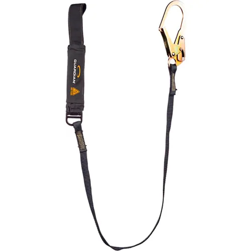 Fall protection lanyard with large hook