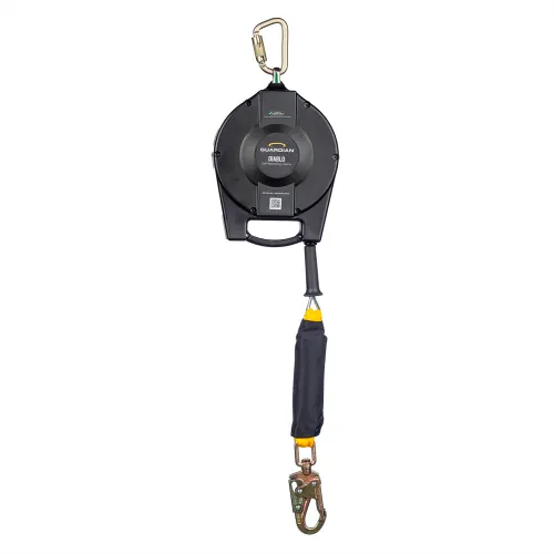 Fall protection retractable lifeline with carabiner