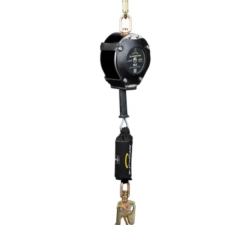Self-retracting fall-arrest lifeline with hook
