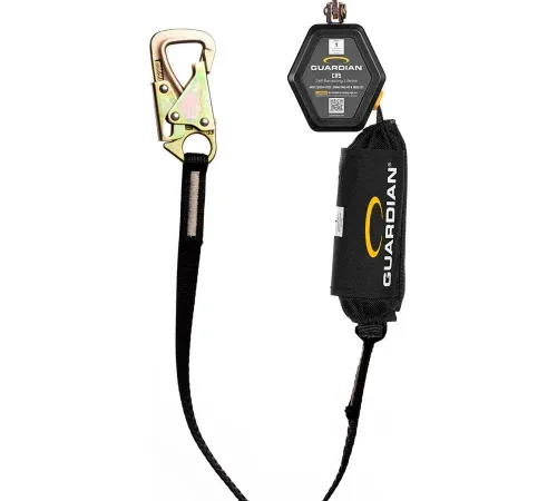 Guardian self-retracting lifeline with safety hook