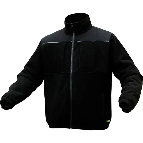 GSS Onyx Enhanced Visibility Full Zip Jacket, Polyester Fleece, Black, 4XL - Image 2