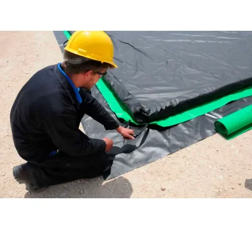 UltraTech 8311 Ultra-Containment Berm?, Ground Tarp, 11' x 11', Black, 18 oz. PVC