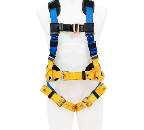 Werner® BaseWear" Construction Harness w/ Tongue Buckle Legs, 3 D Ring, XXL