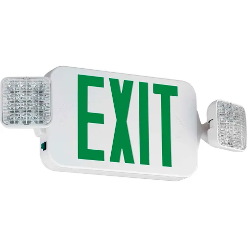 Compass Lighting CCGHOSQ LED Combo Light, Square Heads, White w/ Green LEDs, NiCad Batt, High Output