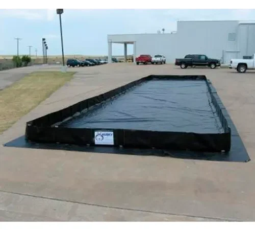 Husky Portable Patriot Angle Berm 30 oz. Vinyl, 12' x 12', Blue, P-12121v30-BL