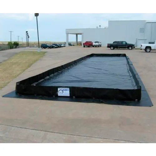 Husky Portable Patriot Angle Berm 30 oz. Vinyl, 12' x 12', Blue, P-12121v30-BL