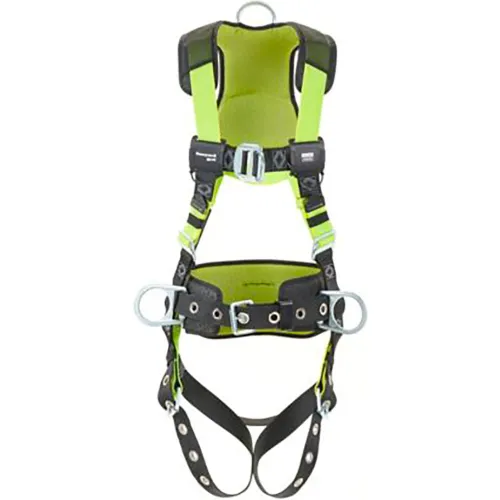 Honeywell Miller H500 Construction Comfort Harness with Front D-Ring, Quick Connect, S/M, Green