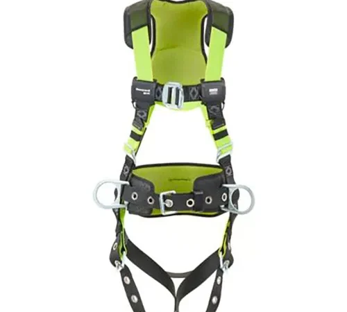 Honeywell Miller H500 Construction Comfort Harness with Front D-Ring, Tongue Buckle, S/M, Green