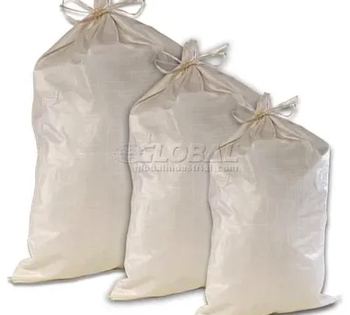 ComfitWear? Poly Sandbags, 17'' x 27", 65 lb. Bag, White, 1000/Pack