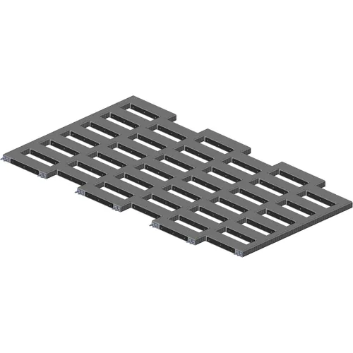 Ideal Warehouse Innovations, Inc. Recycled Rubber Track-Out Mat, 144" x 84" x 3" Thick, Black - Image 2