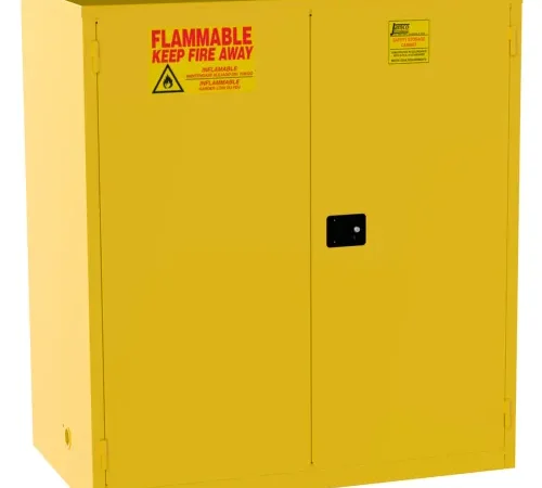 Jamco Flammable Liquid Storage Cabinet, Manual Close Door, 120 Gallon Capacity, 59"W x 34"D x 65"H