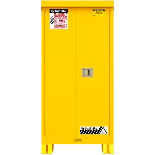 Justrite Outdoor Flammable Storage Cabinet, Self Close Door, 60 Gallon Cap., 34"W x 37-5/8"D x - Image 2