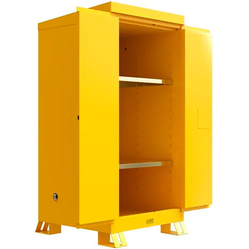 Justrite Outdoor Flammable Storage Cabinet, Self Close Door, 60 Gallon Cap., 34"W x 37-5/8"D x - Image 3